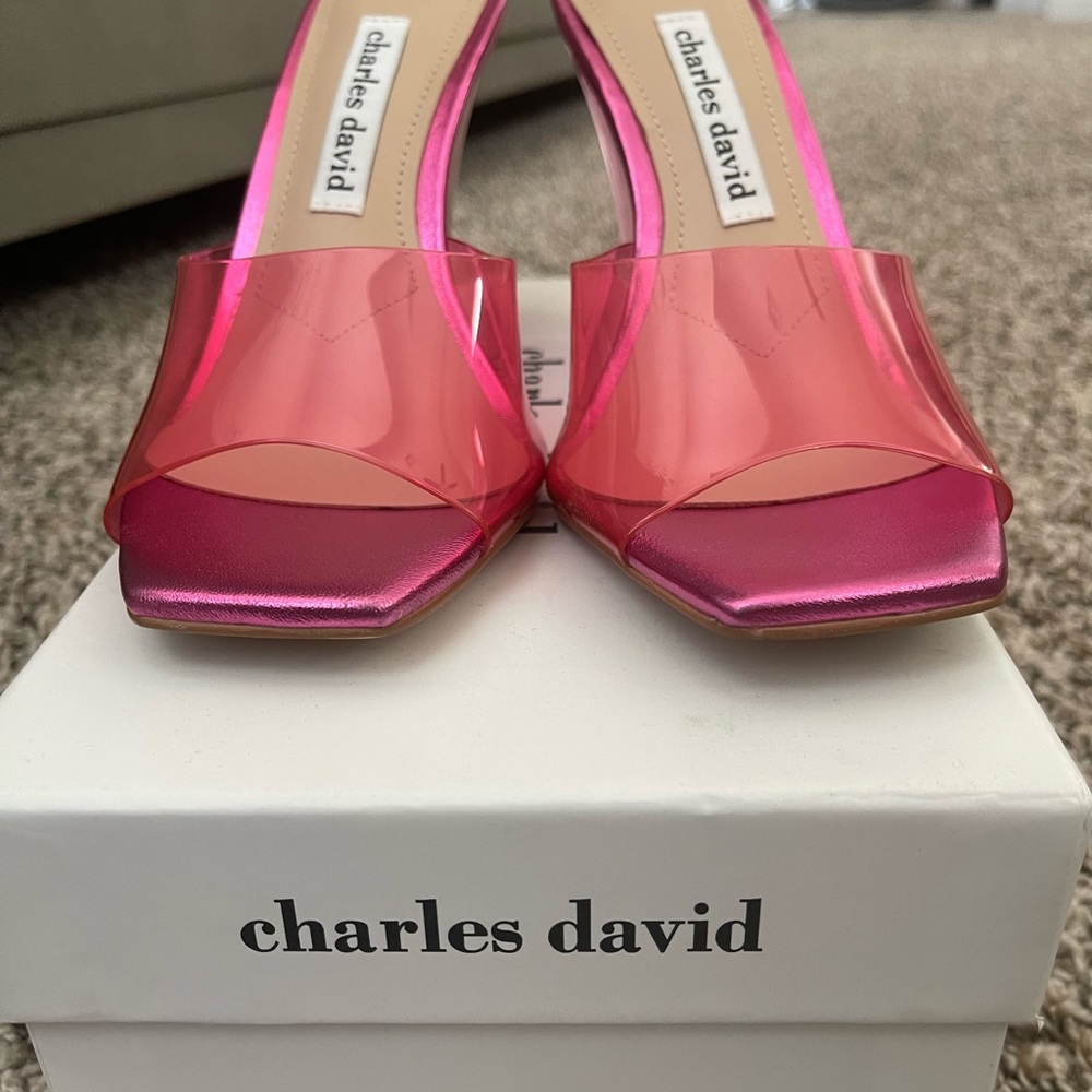 Charles David Vibrant Pink Heels